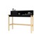 Manhattan Comfort Bowery Desk, Black and Oak 309AMC182 - alternate 6